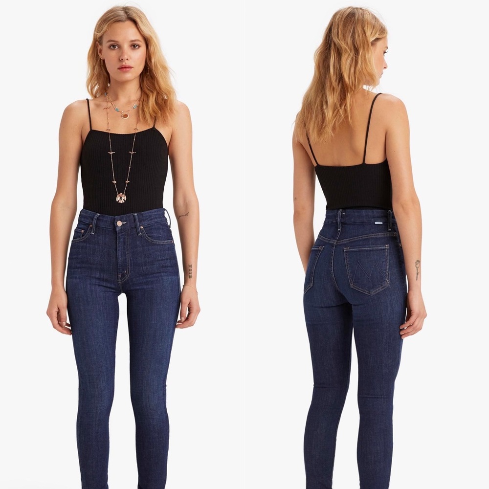 • MOTHER • Looker Skinny Ankle Jeans Clean Sweep